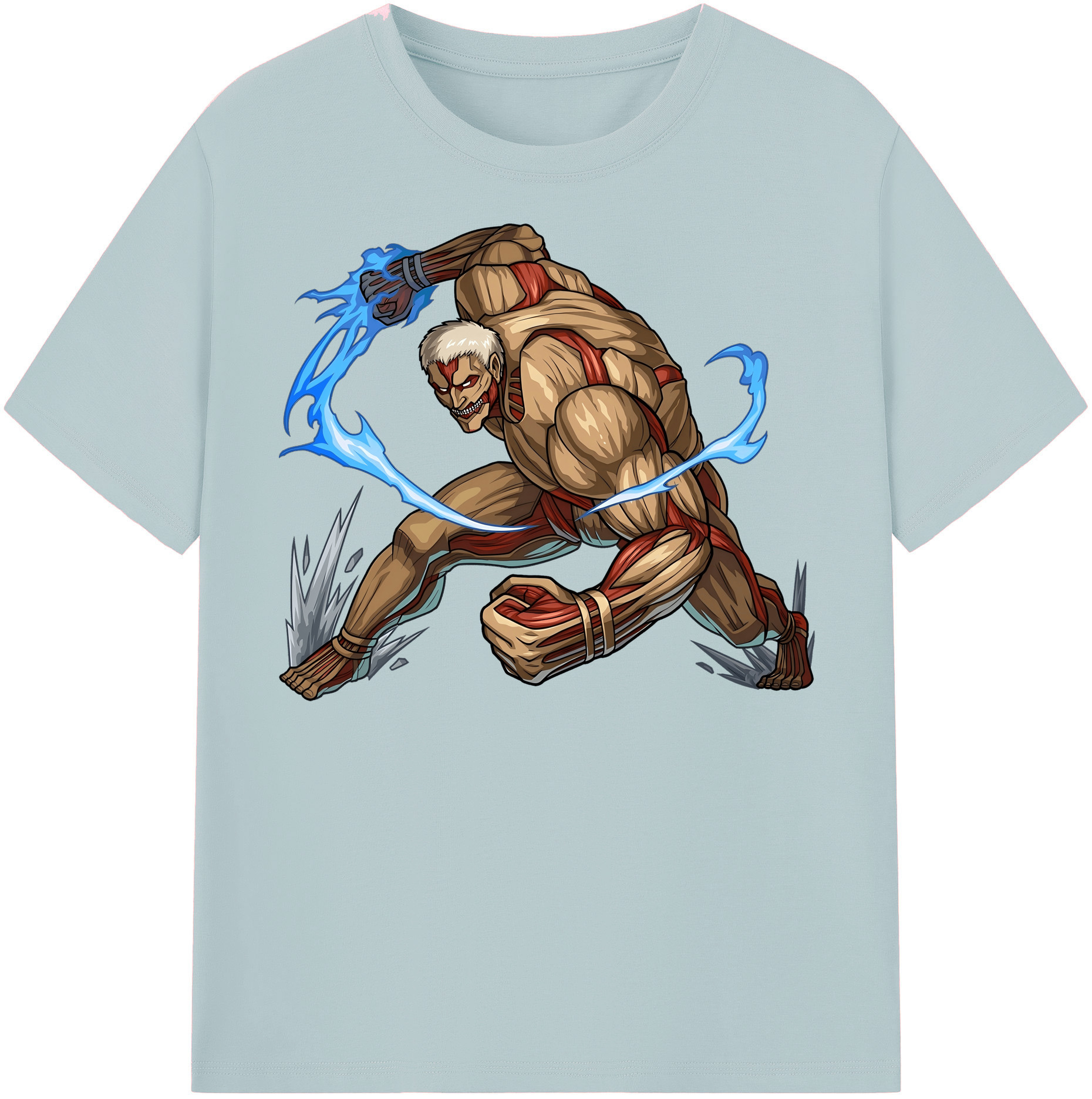 （画像用） 進撃の巨人 Attack on Titan 綿100％半袖Tシャツ（フロントプリント）